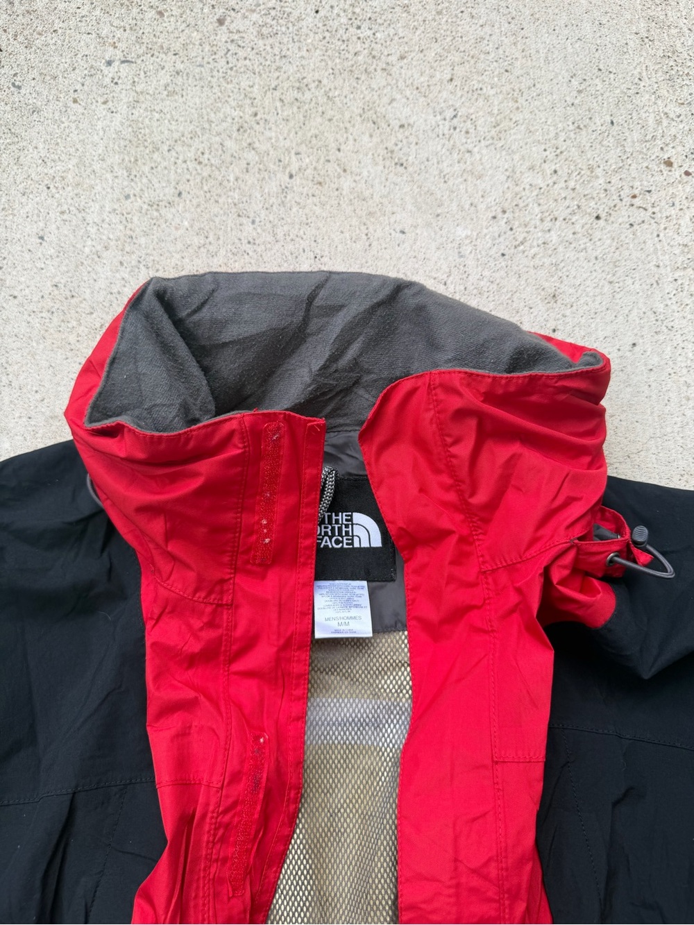The North Face Gore Tex Mountain Jacket Red Black Waterproof Mens M - Picture 9 of 14